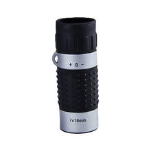 Load image into Gallery viewer, 7×18 Mini Portable Monocular Telescope With Graduated Reticle Plate High-Power Rangefinder Scope
