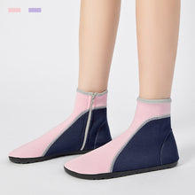 Load image into Gallery viewer, 1Pair Color-Matching High-Top Beach Shoes With Zipper Non-Slip Breathable High-Elastic Diving Surfing Shoes
