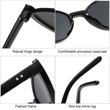 Load image into Gallery viewer, 1PC Retro Half Frame Cat-Eye Sunglasses Outdoor Ultra Light Sun Protection Fashion Sunglasses
