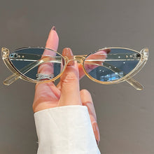 Load image into Gallery viewer, 1PC Retro Half Frame Cat-Eye Sunglasses Outdoor Ultra Light Sun Protection Fashion Sunglasses
