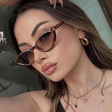 Load image into Gallery viewer, 1PC Retro Half Frame Cat-Eye Sunglasses Outdoor Ultra Light Sun Protection Fashion Sunglasses
