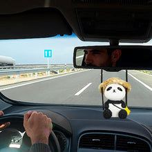 Load image into Gallery viewer, Cute Anime Swing Panda Car Rearview Mirror Pendant Super Cool Revolver Car Decor Pendant Auto Interior Ornament Decoration
