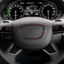 Load image into Gallery viewer, Car Steering Wheel Center Panel Logo Frame Decorative Cover For Auto Audi A3 A4L A5 A6L A8L Q3 Q5 Q7
