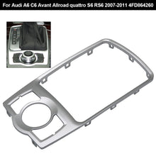 Load image into Gallery viewer, Car Front Console Frame Trim Cover Silver Chrome For Audi A6 A6L C6 Avant Allroad quattro S6 RS6 2007-2011 4FD864260
