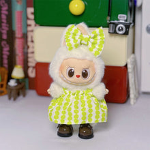 Load image into Gallery viewer, Miniature Dress Bow Suit for 17cm Labubu Dolls Cute DIY Doll Clothes Fashion Accessories Lovely Outfit Gifts for Girls Friends

