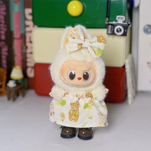 Load image into Gallery viewer, Miniature Dress Bow Suit for 17cm Labubu Dolls Cute DIY Doll Clothes Fashion Accessories Lovely Outfit Gifts for Girls Friends
