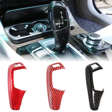 Load image into Gallery viewer, Car Carbon Fiber Texture Gear Shift Panel Frame Gear Knob Cover Head Trim for BMW F20 F21 F22 F23 F30 F31 GT F34 F35 F32 F33 F36 F10 F18 GT F07 F06 F12 F13 X3 X4 X5X6 Only RHD

