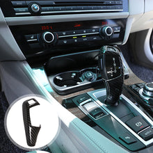 Load image into Gallery viewer, Car Carbon Fiber Texture Gear Shift Panel Frame Gear Knob Cover Head Trim for BMW F20 F21 F22 F23 F30 F31 GT F34 F35 F32 F33 F36 F10 F18 GT F07 F06 F12 F13 X3 X4 X5X6 Only RHD
