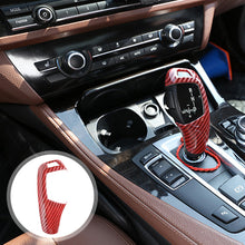 Load image into Gallery viewer, Car Carbon Fiber Texture Gear Shift Panel Frame Gear Knob Cover Head Trim for BMW F20 F21 F22 F23 F30 F31 GT F34 F35 F32 F33 F36 F10 F18 GT F07 F06 F12 F13 X3 X4 X5X6 Only RHD
