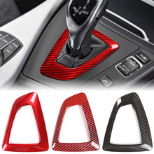 Load image into Gallery viewer, Car Carbon Fiber Gear Shift Frame Trim For BMW 1 2 3 4 5 6 Series F20 F21 F22 F23 F30 F31 GT F34 F35 F32 F33 F36 F10 F18 GT F07 F06 F12 F13 X3 X4 X5 X6
