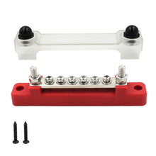 Load image into Gallery viewer, 12V Boat Camper RV Bus Bar Terminal Block 1/4 Inch Stud 150A Electrical Power Distribution Block Bus Bar M6 Screw for Truck Caravan
