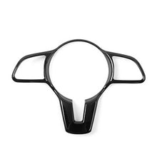 Load image into Gallery viewer, Car Steering Wheel Button Frame Trim Cover Carbon Fiber Bright Black for Mercedes Benz A B C E GLC GLA CLA GLS GLE EQC GLB
