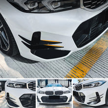 Load image into Gallery viewer, 4Pcs/Set Car Front Bumper Fog Lamp Side Fins Lip Splitters Air Trim Fitmet For BMW 3 Series G20/G21 LCI 2023+ M Sport
