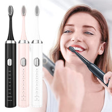 Load image into Gallery viewer, USB Charging Sonic Vibration Adult Electric Toothbrush USB Charging Smart Toothbrush 8 Modes Replaceable Brush Head Oral Care
