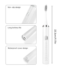 Load image into Gallery viewer, USB Charging Sonic Vibration Adult Electric Toothbrush USB Charging Smart Toothbrush 8 Modes Replaceable Brush Head Oral Care
