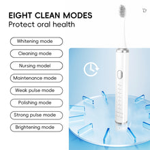 Load image into Gallery viewer, USB Charging Sonic Vibration Adult Electric Toothbrush USB Charging Smart Toothbrush 8 Modes Replaceable Brush Head Oral Care
