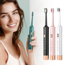 Load image into Gallery viewer, Sonic Electric Adult Toothbrush Battery Life 35 Day USB Rechargeable IPX7 Waterproof Toothbrushes High Frequency Cleaning 6 Cleaning Modes
