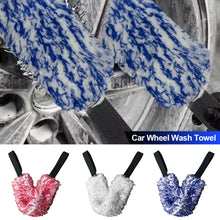 Load image into Gallery viewer, Car Wheel Wash Towel Tires Wiping Towel Wheel Hub Cleaning Rag Long Strap Tires Detailing For Automotive Cars Maintenance
