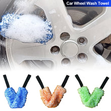 Load image into Gallery viewer, Car Wheel Wash Towel Tires Wiping Towel Wheel Hub Cleaning Rag Long Strap Tires Detailing For Automotive Cars Maintenance
