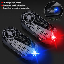 Load image into Gallery viewer, LED Car Solar Powered Wireless Anti-Theft Warning Light Caution Lamp with Air Freshener Alarm Fake Anti-theft Decorative Light
