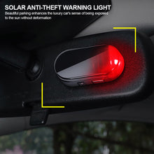 Load image into Gallery viewer, LED Car Solar Energy Wireless Anti-Theft Warning Light Caution Lamp Alarm Fake Anti-theft Flashing Decorative Light
