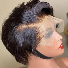 Load image into Gallery viewer, Highlight 13x4 Body Wave Glueless Closure Human Hair Frontal Wigs Ombre Brown Mix Blonde Water Wave C Part Short Bob Wig
