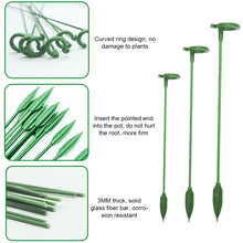 Load image into Gallery viewer, 10pcs/set Climbing Vine Frame Balcony Flower Frame Support Frame Potted Plant Flower Shaped Support Pole Fixed Anti Lodging Protective Frame
