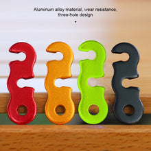 Load image into Gallery viewer, Outdoor Camping Tent Wind Rope Accessories Three Eye Adjustable Buckle Canopy Rope Pull Buckle
