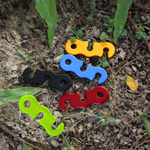 Load image into Gallery viewer, Outdoor Camping Tent Wind Rope Accessories Three Eye Adjustable Buckle Canopy Rope Pull Buckle
