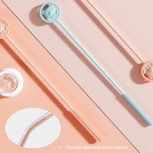 Load image into Gallery viewer, Straw Brush Bottle Cleaning Brush Slender Silicone Small Brush Straw Cup Brush Cover Thickened Lengthened Straw Brush
