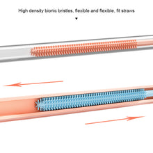 Load image into Gallery viewer, Straw Brush Bottle Cleaning Brush Slender Silicone Small Brush Straw Cup Brush Cover Thickened Lengthened Straw Brush
