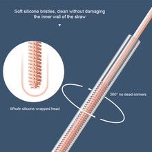 Load image into Gallery viewer, Straw Brush Bottle Cleaning Brush Slender Silicone Small Brush Straw Cup Brush Cover Thickened Lengthened Straw Brush
