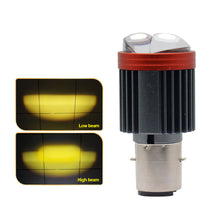 Load image into Gallery viewer, BA20D Motorcycle LED Dual-Lens Projector Headlight Scooter Motorbike Dual Lens Light Bulb DRL Hi/Lo Beam for E-Bike ATV
