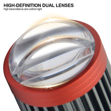 Load image into Gallery viewer, BA20D Motorcycle LED Dual-Lens Projector Headlight Scooter Motorbike Dual Lens Light Bulb DRL Hi/Lo Beam for E-Bike ATV
