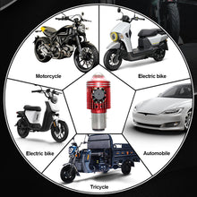 Load image into Gallery viewer, BA20D H4 Motorcycle LED Projector Headlight Scooter Motorbike Bulb Dual Color DRL Hi/Lo Beam Light with Fan
