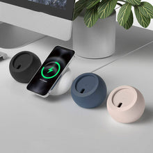 Load image into Gallery viewer, Ball Shape Magnetic Silicone Charging Desk Holder Stand for Magsafe IPhone 13 14 Pro Macsafe Charger Dock Station Accessories

