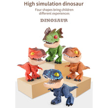 Load image into Gallery viewer, 5 in 1 Dinosaur Stationery Set Eraser Ruler Pencil Sharpener Binding Machine for Students School Supplies Stationery Set Gift
