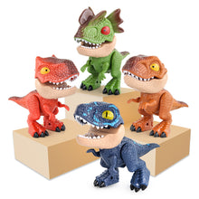 Load image into Gallery viewer, 5 in 1 Dinosaur Stationery Set Eraser Ruler Pencil Sharpener Binding Machine for Students School Supplies Stationery Set Gift
