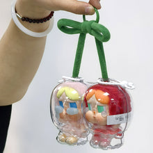 Load image into Gallery viewer, 1Pair Protective Acrylic Storage Case For Plush Dolls Display Bag for Crybaby No Doll Transparent Portable Cable Organizer Box Storage Case
