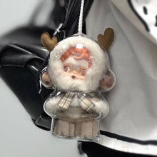 Load image into Gallery viewer, 1PC Protective Acrylic Storage Case For Plush Dolls Display Bag for Skull Panda No Doll Transparent Portable Cable Organizer Box
