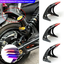 Load image into Gallery viewer, Motorcycle Front Fender Mudguard Extension Splash Pad Modified Accessory with Light for NIU UQI Ninebot SP1 Style Rear Splash Guard
