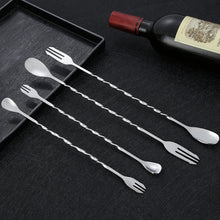 Load image into Gallery viewer, Stainless Steel Stir Bar Spoon Mixing Ounces Cocktail Spoon Drink Shaker Muddler Stirrer Bartender Tools Teadrop Spoon Bar Tools
