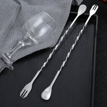 Load image into Gallery viewer, Stainless Steel Stir Bar Spoon Mixing Ounces Cocktail Spoon Drink Shaker Muddler Stirrer Bartender Tools Teadrop Spoon Bar Tools

