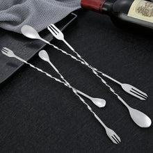 Load image into Gallery viewer, Stainless Steel Stir Bar Spoon Mixing Ounces Cocktail Spoon Drink Shaker Muddler Stirrer Bartender Tools Teadrop Spoon Bar Tools
