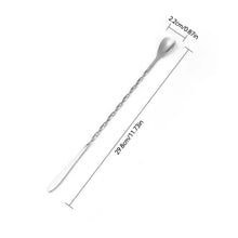 Load image into Gallery viewer, Stainless Steel Stir Bar Spoon Mixing Ounces Cocktail Spoon Drink Shaker Muddler Stirrer Bartender Tools Teadrop Spoon Bar Tools

