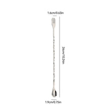 Load image into Gallery viewer, Stainless Steel Stir Bar Spoon Mixing Ounces Cocktail Spoon Drink Shaker Muddler Stirrer Bartender Tools Teadrop Spoon Bar Tools
