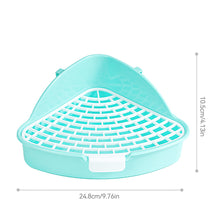Load image into Gallery viewer, Rabbit Litter Tray Toilet Animal Potty Trainer Bunny Corner Toilet Box for Ferret Hamster Dragon Cat Guinea Pig Supplies
