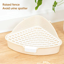 Load image into Gallery viewer, Rabbit Litter Tray Toilet Animal Potty Trainer Bunny Corner Toilet Box for Ferret Hamster Dragon Cat Guinea Pig Supplies

