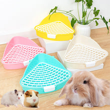 Load image into Gallery viewer, Rabbit Litter Tray Toilet Animal Potty Trainer Bunny Corner Toilet Box for Ferret Hamster Dragon Cat Guinea Pig Supplies
