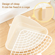 Load image into Gallery viewer, Rabbit Litter Tray Toilet Animal Potty Trainer Bunny Corner Toilet Box for Ferret Hamster Dragon Cat Guinea Pig Supplies
